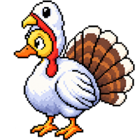 Duck in Turkey costume